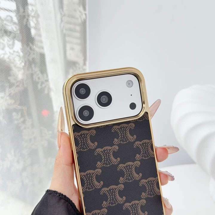 セリーヌ iphone18promaxケース 電気メッキ