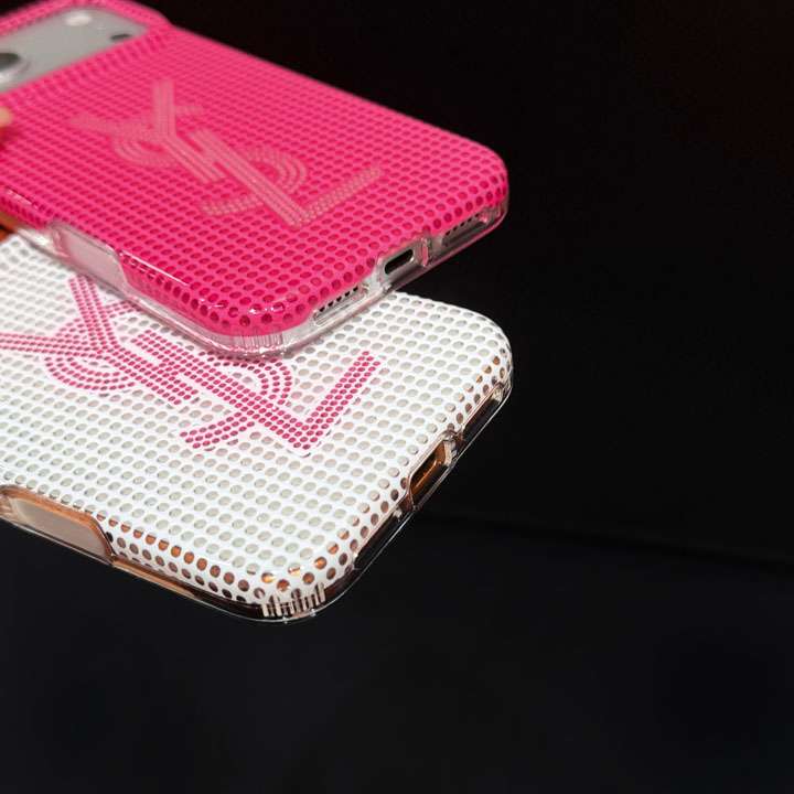 YSL iphone18proケース チェック柄