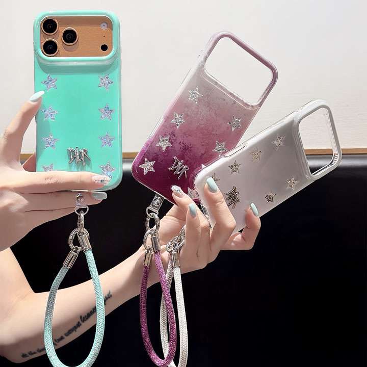 DIOR iphone18promaxケース 落下防止 ストラップ