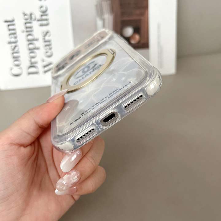 シャネル iphone18proケース スタンド リング 付き