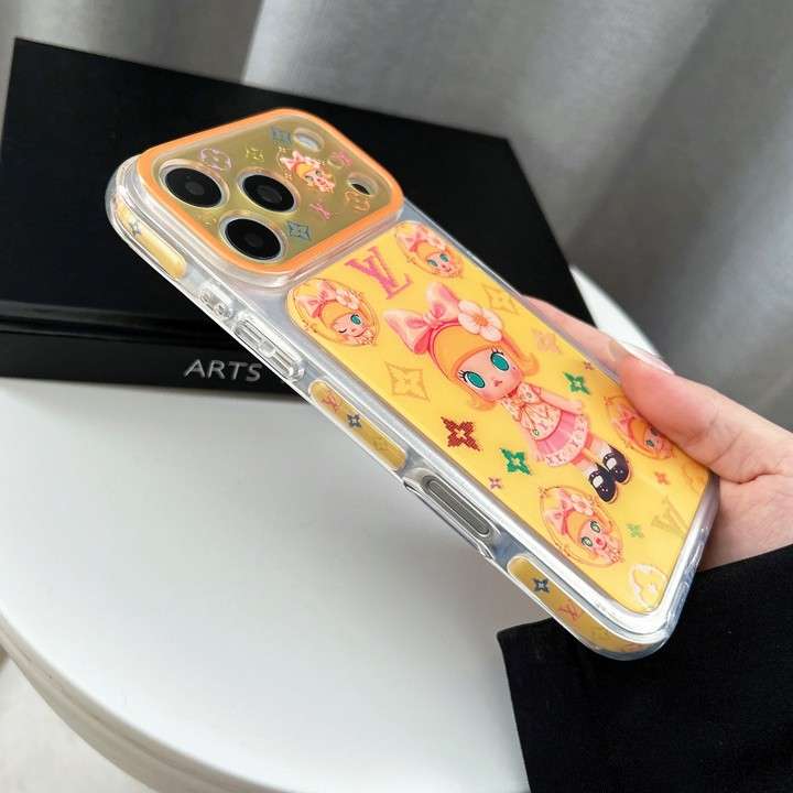 Vuitton iphone18proケース 女の子 イラスト