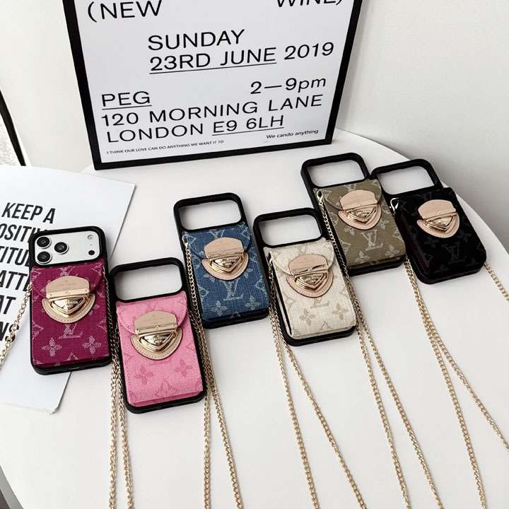 ルイヴィトン iphone 18pro ケース チェーンショルダー