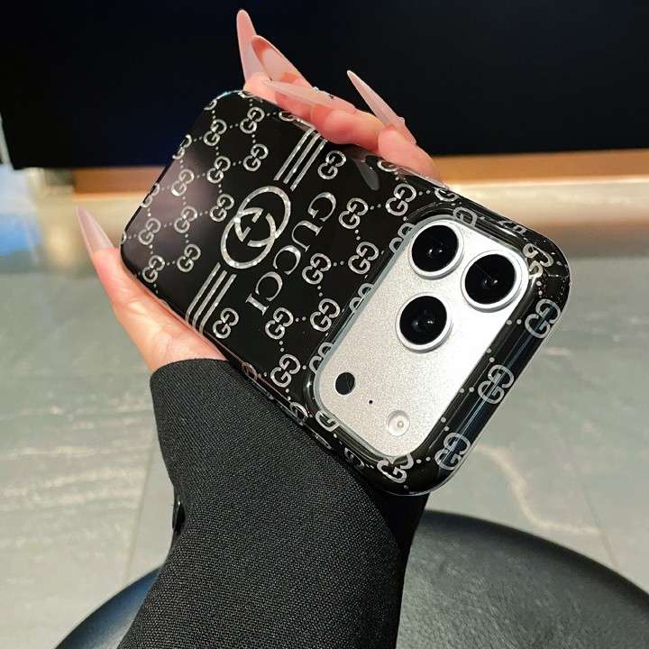 gucci iphone18promaxケース インターロッキングGGロゴ
