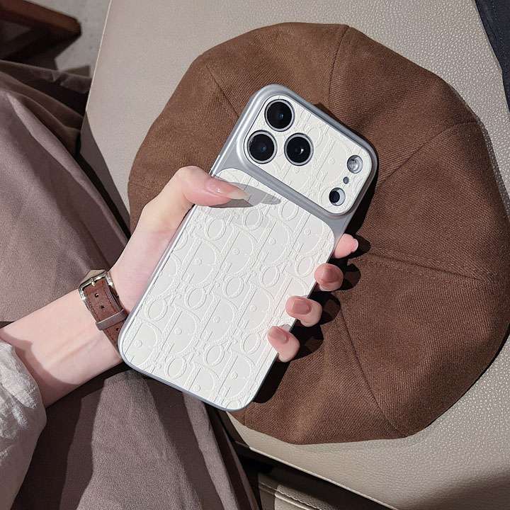 ディオール ロゴ型押しiphone18proケース