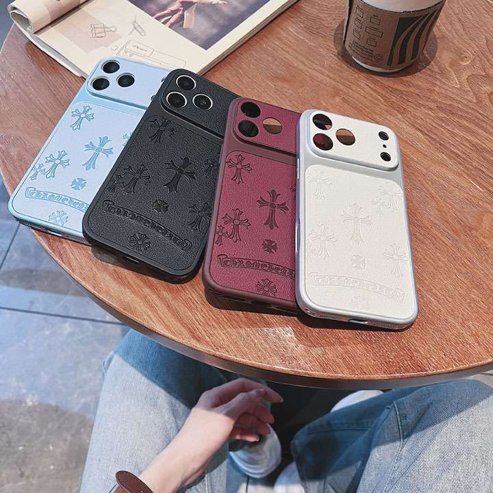 クロームハーツ iphone18pro 携帯ケース ロゴ型押し