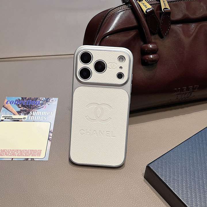 シャネル iphone18promaxケース ココマーク 型押し