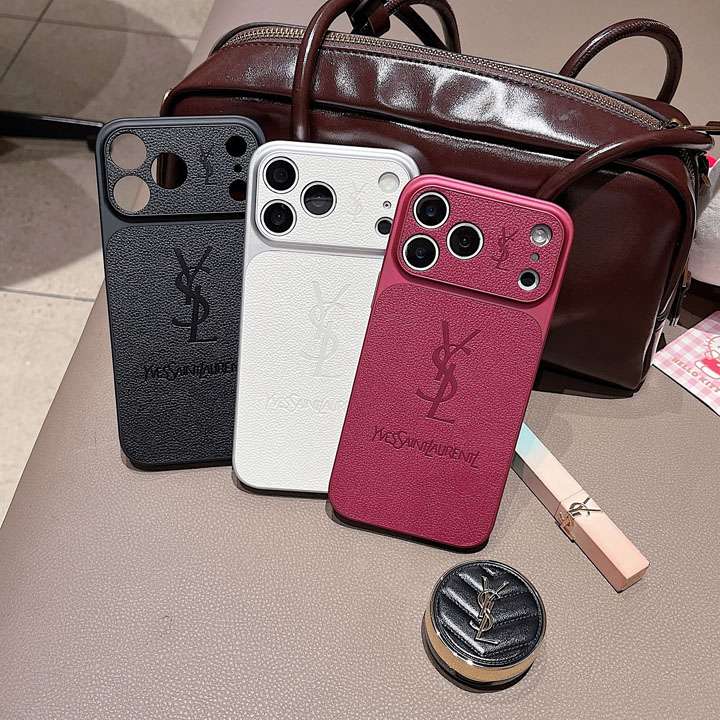 イヴ サンローラン iphone18proケース PUレザー