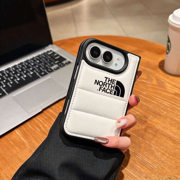 ザノースフェイス ダウンジャケット風 iPhone duoケース