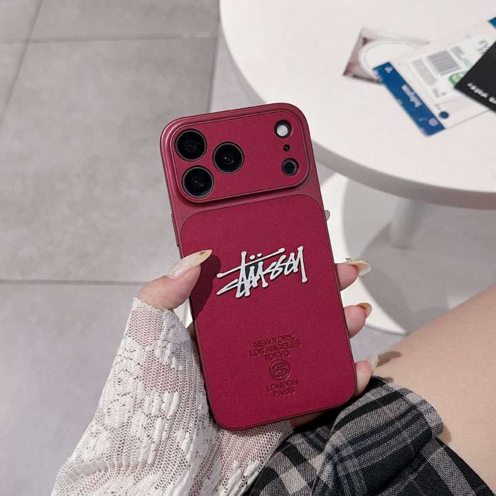stussy iphone18proケース 一体型 カメラレンズ保護