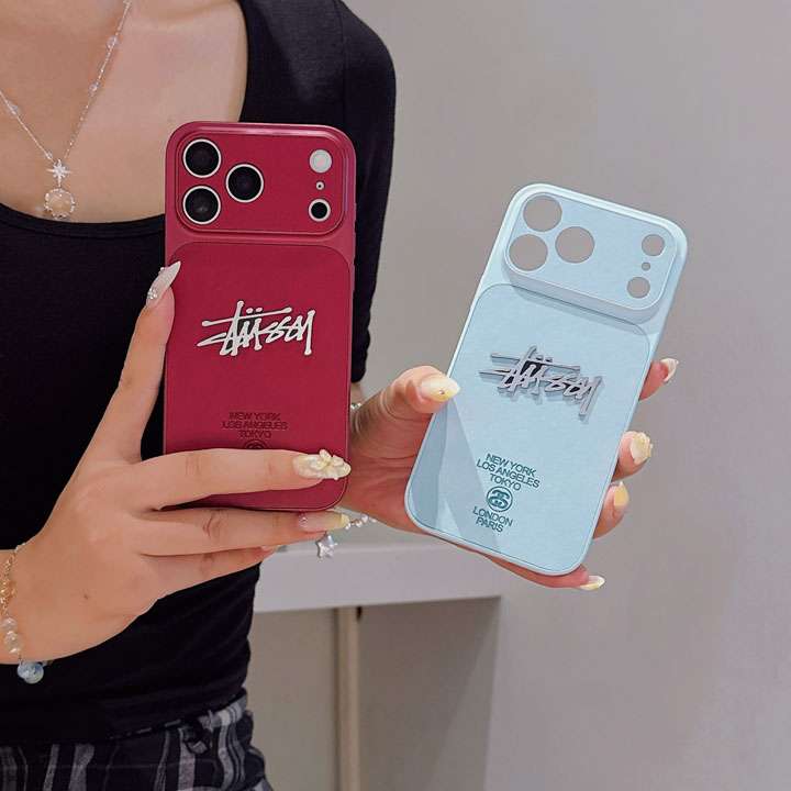 stussy iphone18proケース 一体型 カメラレンズ保護