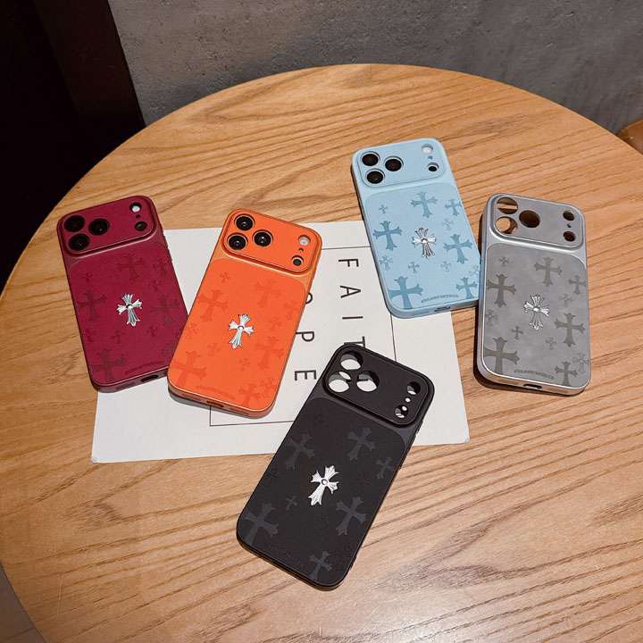 クロームハーツ iphone18proケース レザー調