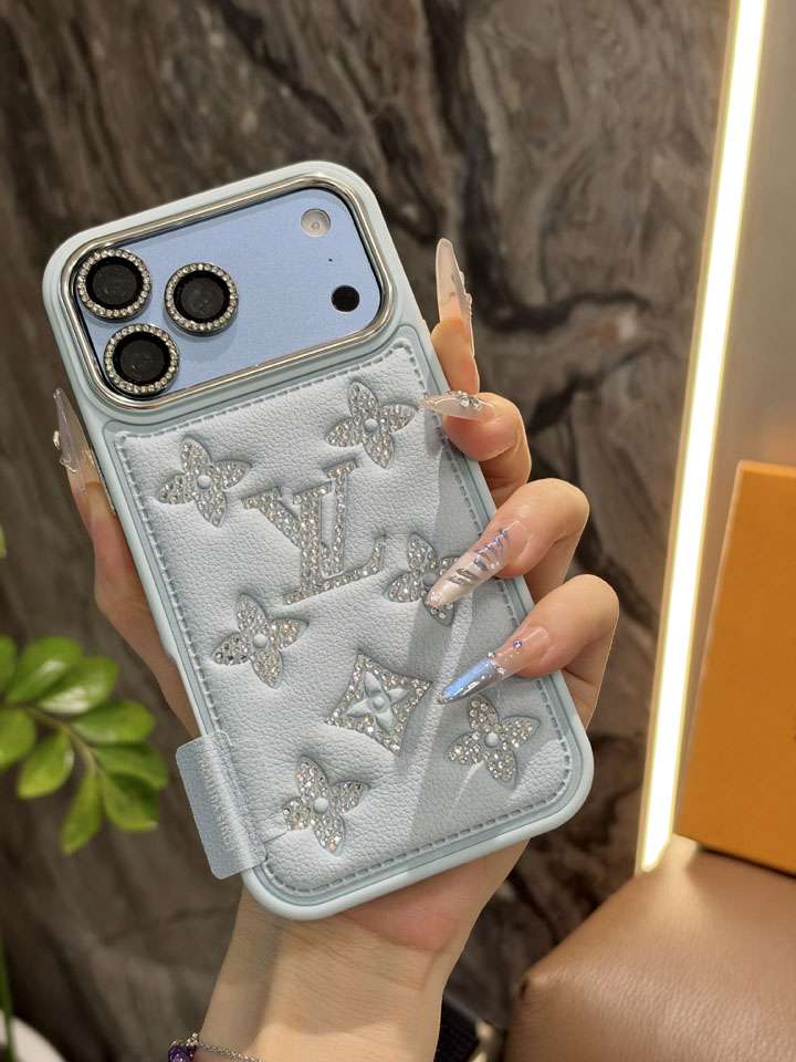 YSL iphone18proケース ダイヤ柄 ロゴ