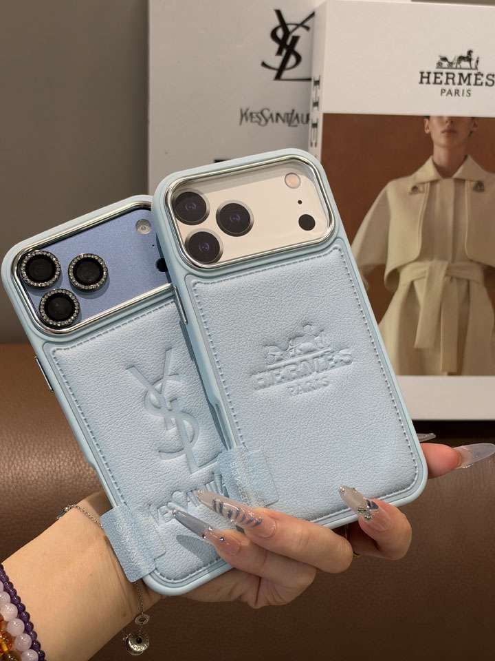 YSL ロゴ型押し iphone18proケース
