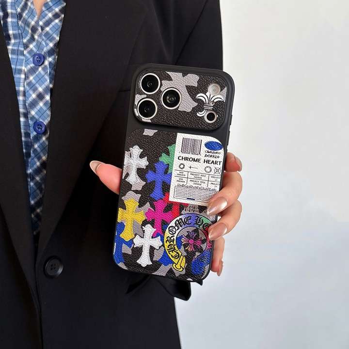 CHROME HEARTS iphone18promax携帯ケース PUレザー