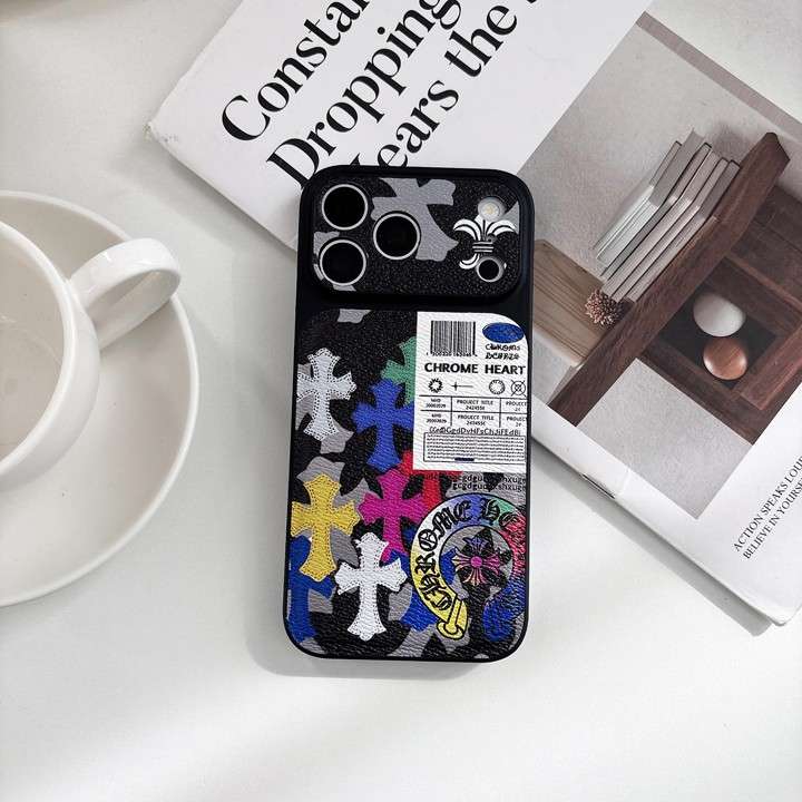 CHROME HEARTS iphone18promax携帯ケース PUレザー