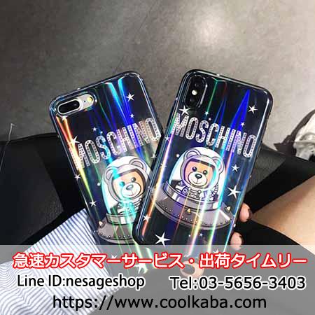 アイフォンXR カバー MOSCHINO 可愛い