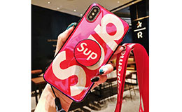 シュプリーム iPhoneXR ケース 気嚢スタンド式