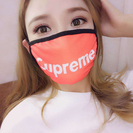 シュプリーム マスクカバー 可愛い Supreme マスク用カバー おしゃれ 高温ホットフラッシュドリル マスク用カバー 芸能人愛用