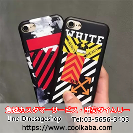 off-white iphone8/7plusケース パロディー風