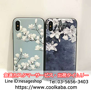 iphone8スマホケース 花柄付き 可愛い